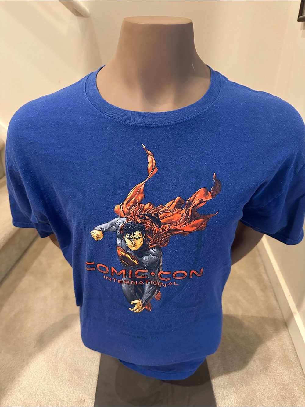 International Blue Superman Graphic Tee comic con